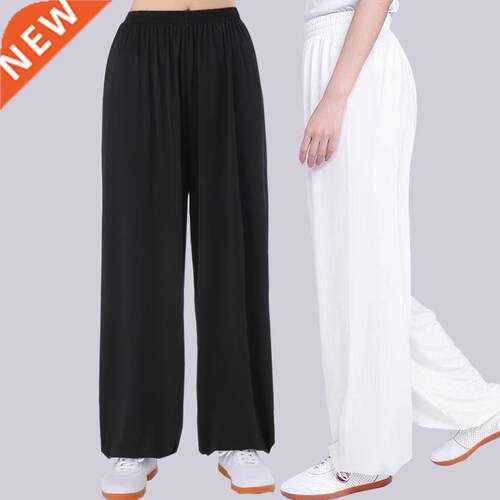 Unisex Tai Chi pants ice silk Tai Chi clothing pants morning
