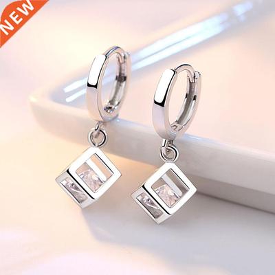 New 925 Silver Plated Women Drop Earrings Fashion Luxury A P