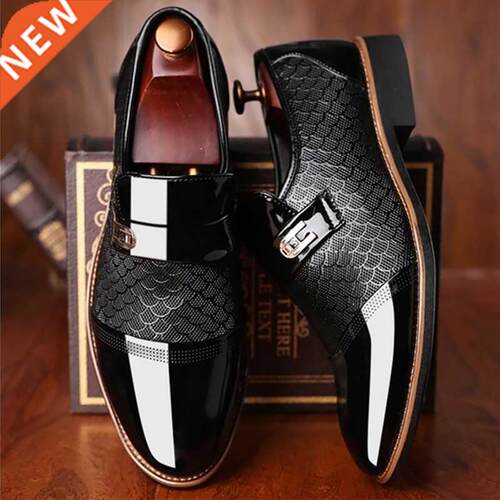 Men's shoes Leather Embossing Classic Fashion Luxury men sho