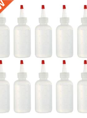 10pcs 120ML Plastic Squeeze Bottles with Scale Empty Squirt