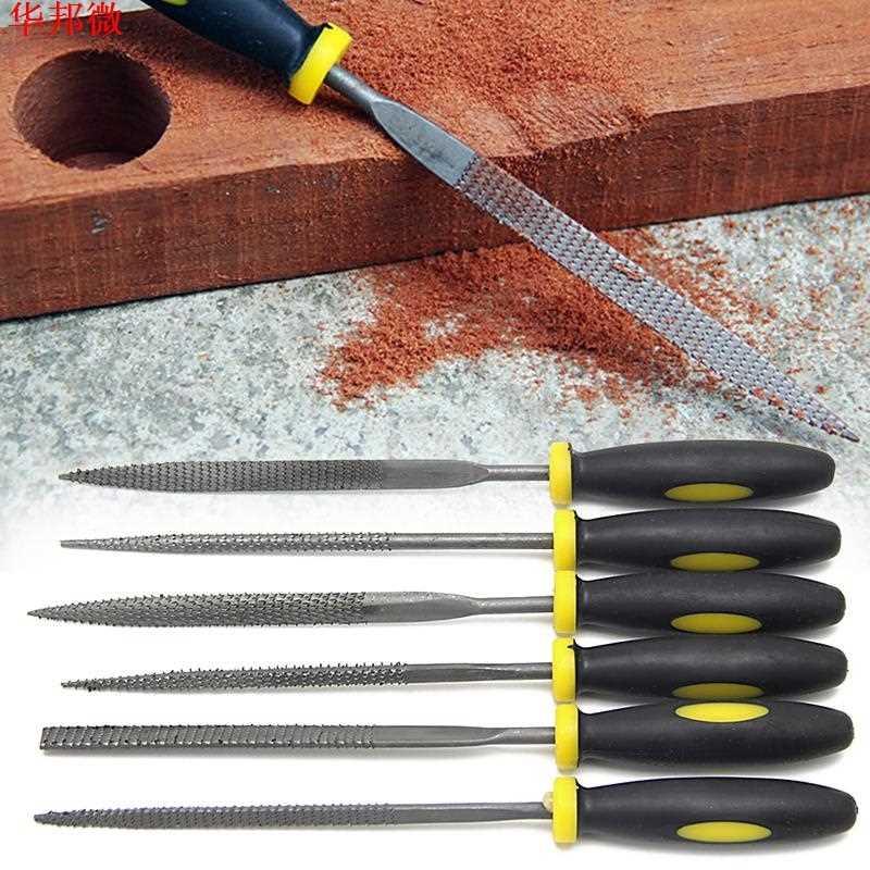 6Pcs 140mm Mini Metal Filing Rasp Needle File Wood Tools Han