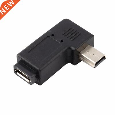 USB Micro 5Pin Female to Mini 5Pin Male 90 Degree right Ada