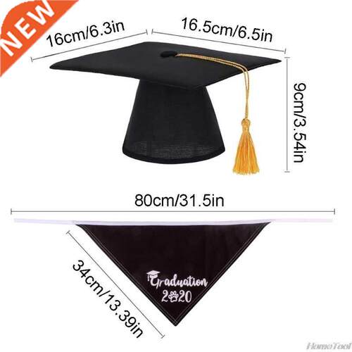 2 Pcs Set Pet Graduation Cap Dog Decoration Photography Part