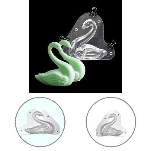 Polycarbonate Mold Transparent 3D Swan Shape Plastic