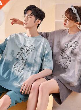 Couples' Pajamas Women's Summer Pure Cotton Short Sleeves 20