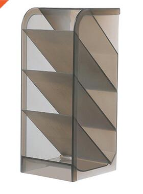 Multi-function 4-Grid Desktop Pen Holder Office School