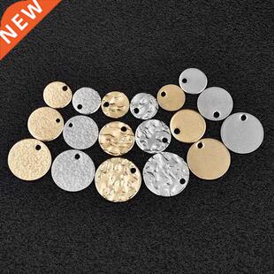 20pcs/Lot Stainless Steel Pendants Embossing Charm DIY Earri