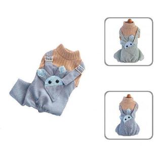 Stylish Dog Winter Clothing All-matched Patchwork Teddy Dog