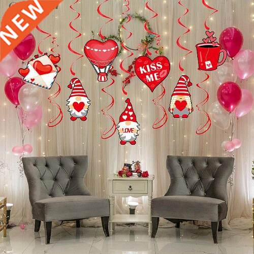 Hanging Swirl Kit Ceiling Hanging Swirls for Valentine