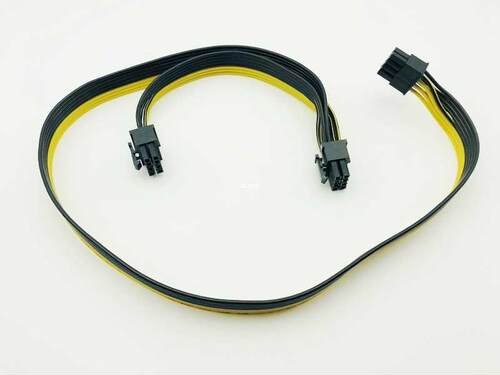 8Pin to 8Pin(6+2) Video Card Power Supply Cable Dual Port Co