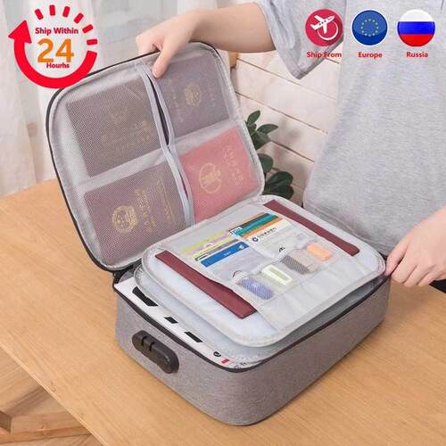 Document Organizer Briefcase A4 Folder Holder Men's Wome