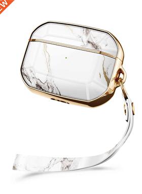 Gviewin For Airpods Pro Case 360 Degree Protective Marble