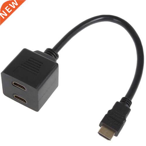 0.3M 1 HDMI Adapter Male to 2 Female Audio Video Spliter Swi