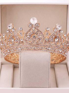 rendy Wedding Crown Boque Rhinestone Crystal Crown Headban