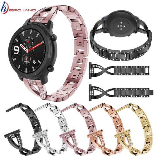 20 22mm Metal Steel Bracelet for Huami Amazfit Pace Stratos