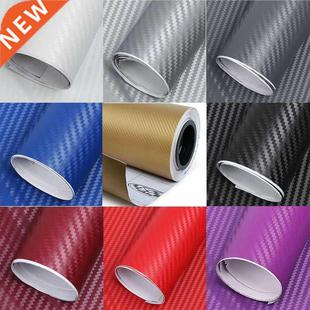 3D Colored Carbon Fiber Sticker Roll Film Wrap Car Motorcycl