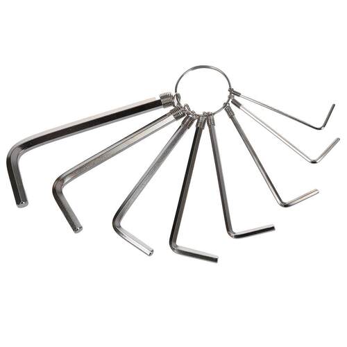1.5mm to 6mm Metric L Design Hex Key Wrench Tool Keyring 8