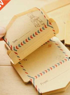 Free shipping Mini Retro Vintage Kraft Paper Envelopes Cute