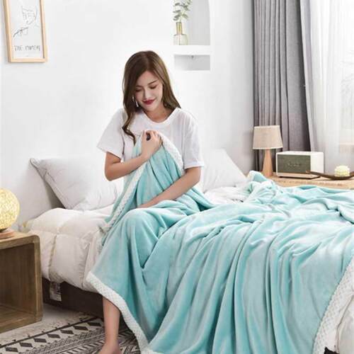 Milk thin quilt Nap blanket Extra thick blanket Coral blank