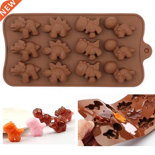 DIY Silicone Chocolate Mold dinosaur mold animal cake biscui