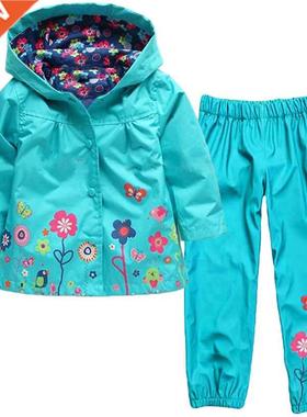 Spring Autumn Kids Clothes Suit Windbreaker Waterproof Boy C