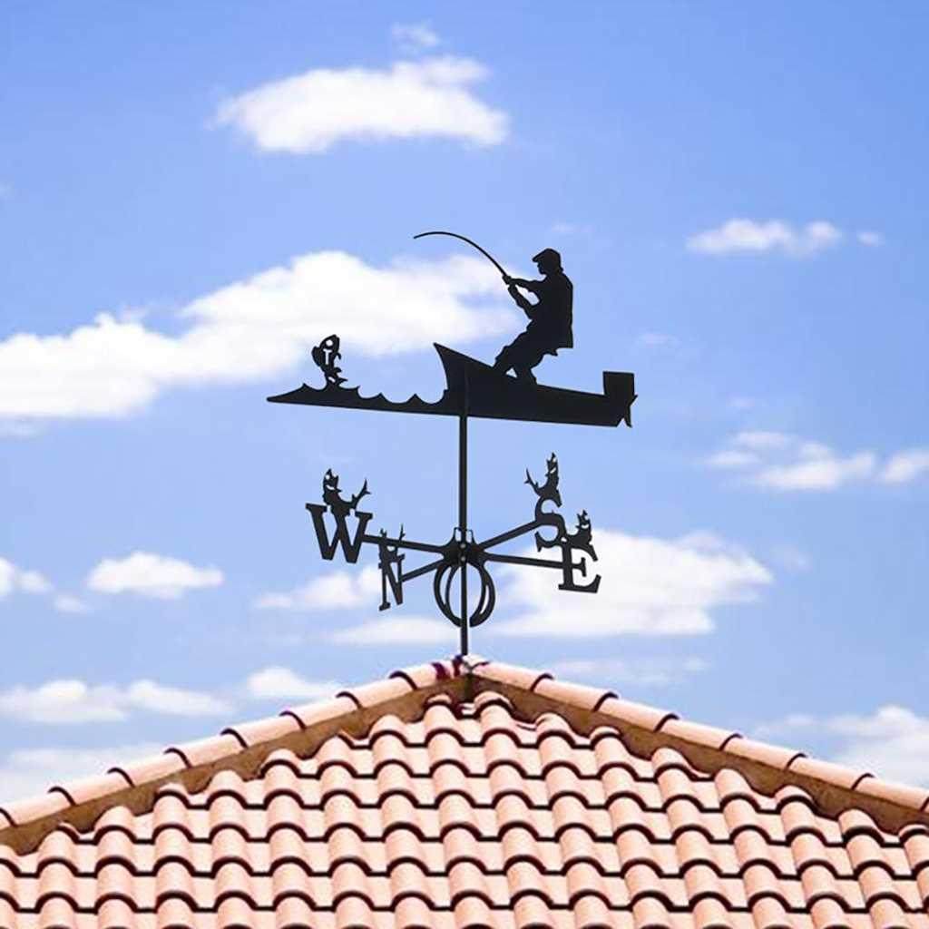 stainless steel weathervane weather vane yard farm scene
