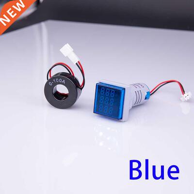 *New 3in1 22mm Digital Voltmeter Ammeter Hz 60-500V 0-100A