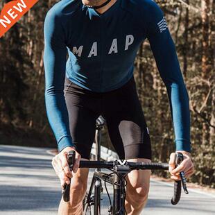 MAAP 2021 Spring Summer Men Long Sleeve Cycling Jersey Top Q
