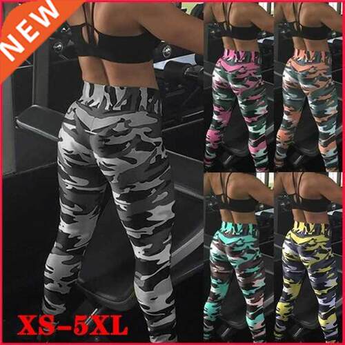 The XS-5XL plus size women's camouflage breech leggings大码