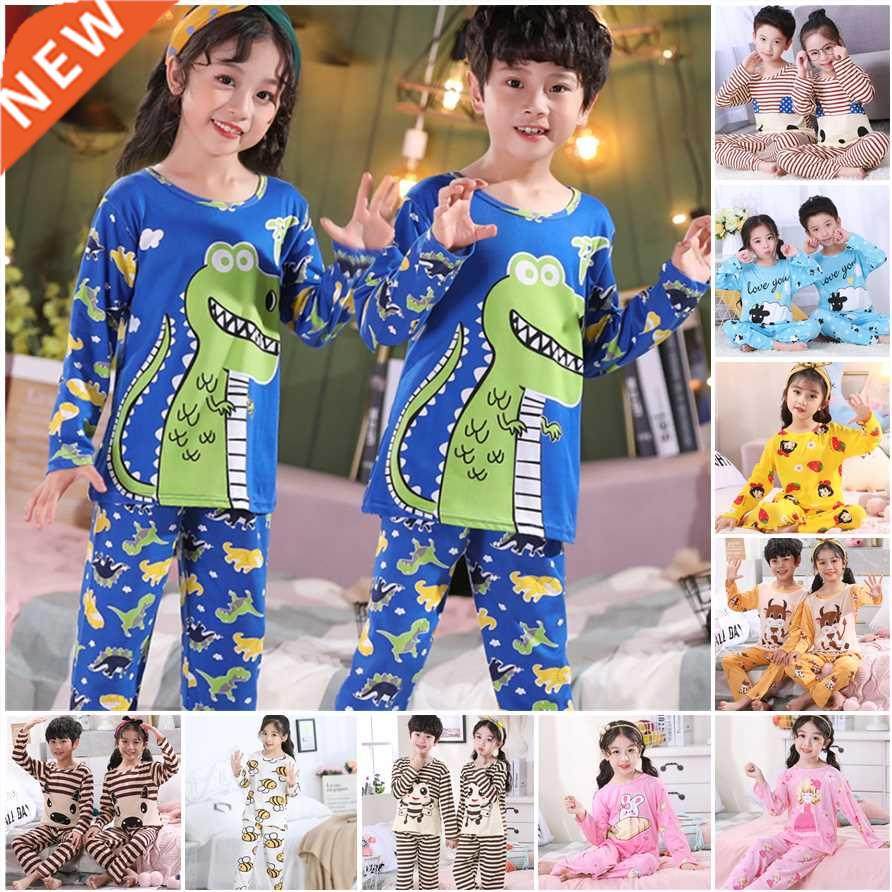 Summer Children Pajamas Girl Sets Kid Pyjamas Boy Cartoon Ho