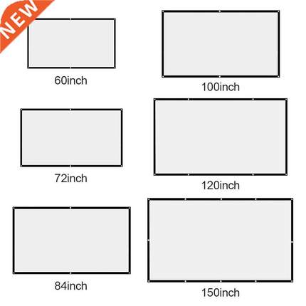 Simple Projector Curtain Home Set Display Projection Screen