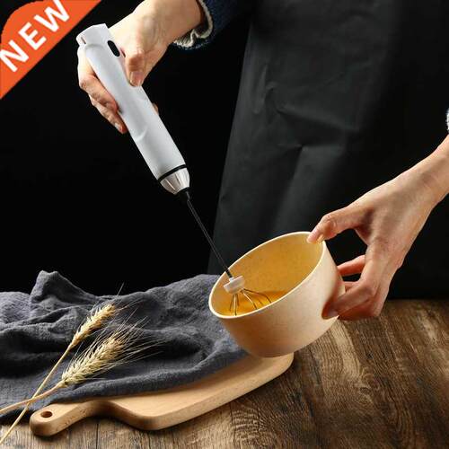 1pc Milk Drink Coffee Whisk Mixer Electric Egg Beater Frothe