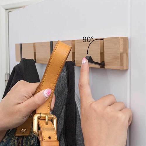 Wall Clothes Hooks Solid Wood Wall Hooks Towel Coat Clothe R