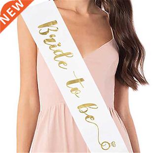 Satin Bride to Be Sash with Diamond Ring Bachelorette Party