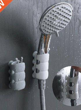 Portble Bthroom Shower Hed Holder Wll Mounted Suction