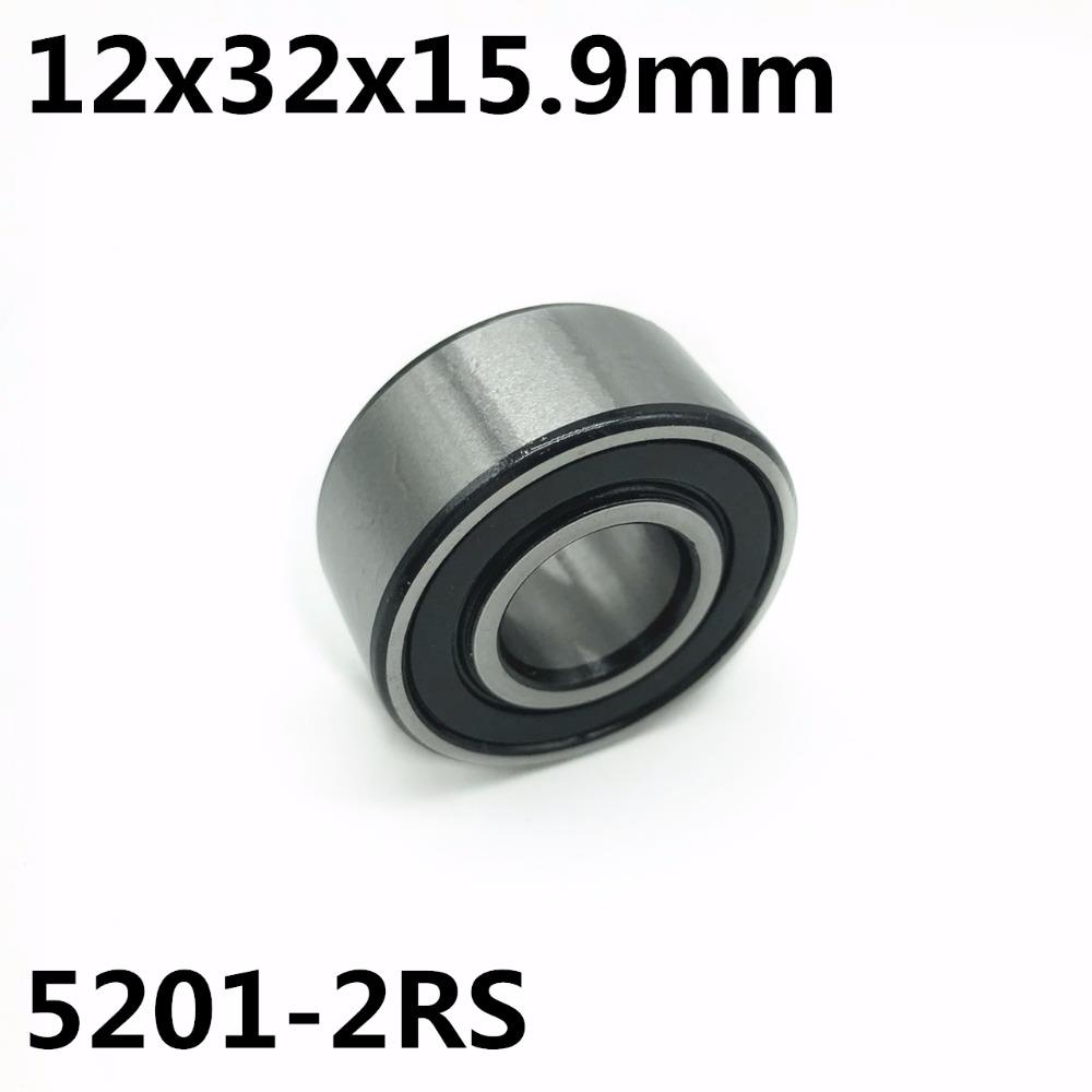 5201-2RS 12x32x15.9 mm Double row angular contact bearings 5