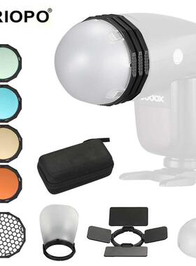 Magnetic Round Head Flash Accessory Kit For Godox V1 H200R P