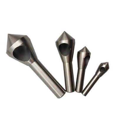 4pcs Chamfer Countersink Deburring Drill Bit Set Crosshole