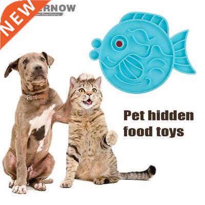 Pet Dogs Cats Slow Food Bowls Lick Mat Training Plate
