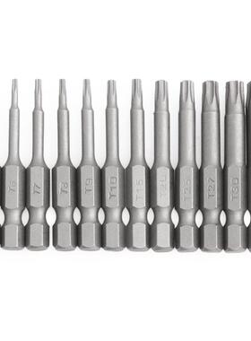 12pc/Set 1/4 Inch Length 50mm Magnetic Torx Electric