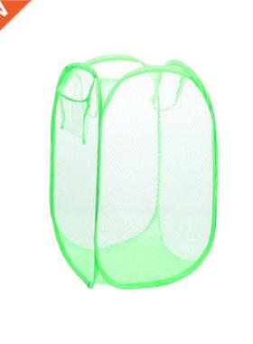 Green Lrge Buggy Bg Foldble Net Debris Bsket Lundry Bs