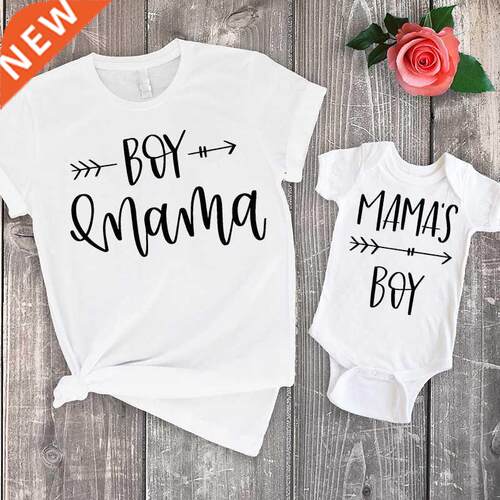 2020 Mom and Son Matching Clothes Family Look Summer Shirts