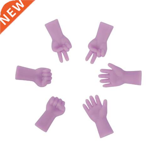 G6DA Gesture Shape Knitting Needle Caps 6 Pcs Needles