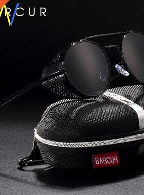 Fashion Steampunk Round Sunglasses Women sun glasses for Men