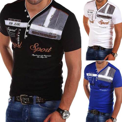 Zogaa 2019 New Men Short Sleeve Polo Shirt Summer Turn Down