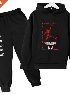 2021 Spring and Autun New Boys' and Girls' Hoodies Suit Cot