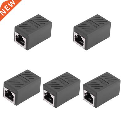 5PCS RJ45 Coupler RJ45 Network Cable Connector Straight Head