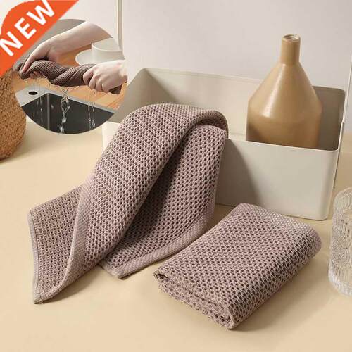 2/3/4PCS/SET Cotton Absorbent Rags Hand Towels Non-Stick