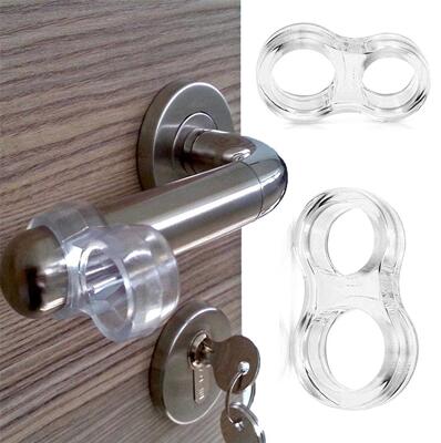 New Silica Gel Door Stop Transparent Door Handle Buffer Baby