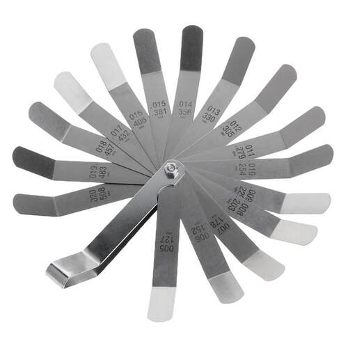 High Strength Metric 0.127-0.508mm Valve Offset Feeler Gauge